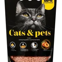 Наполнитель комкующийся ТОФУ, Персик