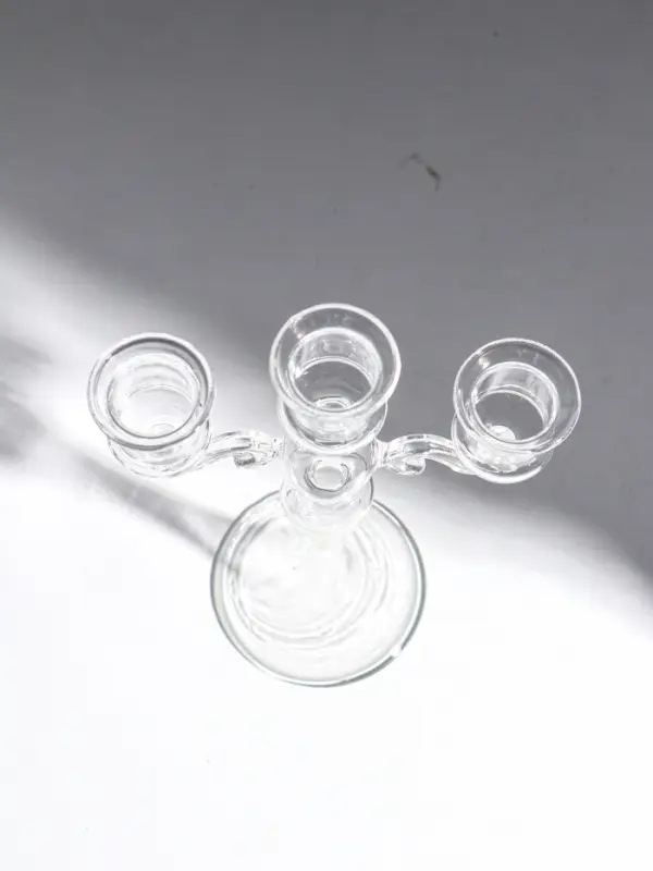 Подсвечник стекло "Версаль" прозрачный d=2.2 см 14х4х21,5 см