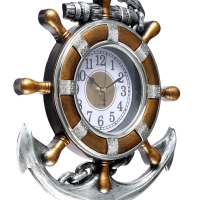Часы настенные интерьерные &laquo;Якорь&raquo;, плавный ход, 38&times;30 см, d-12.5 см