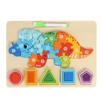 Деревянный 3D- пазл для малышей