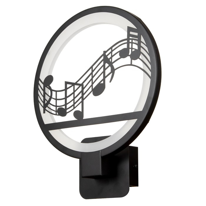 Бра 2497/1 LED 15Вт 4000К черный 24х24х30 см