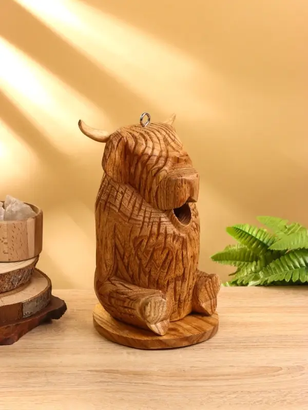 Сувенир "Бычок" дерево Джампинис 13х12х26 см