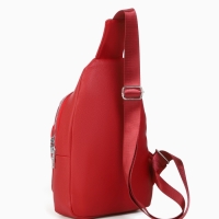 Рюкзак-слинг, 18*5,5*29 см, отд на молнии, 1 н/карман, бордовый