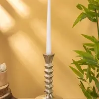 Подсвечник "Башня" алюминий 12х12х21 см