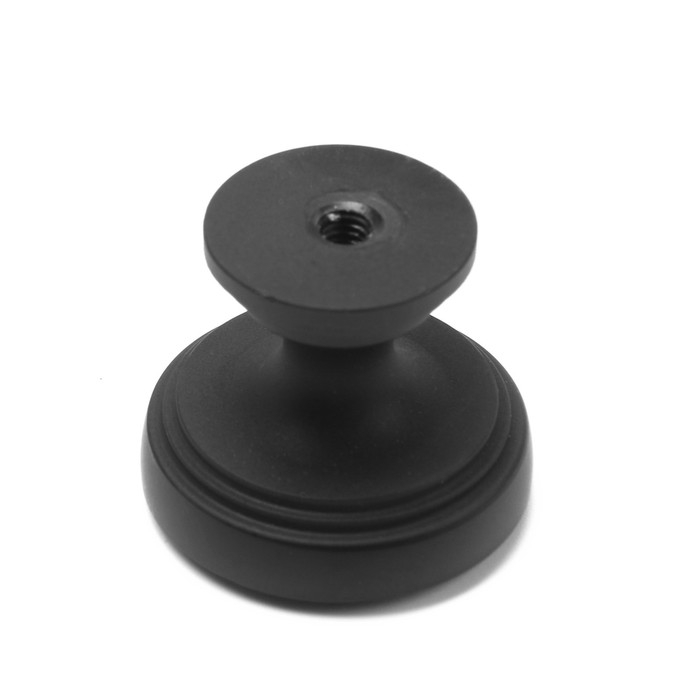 Ручка-кнопка CAPPIO PK322, d=30 мм, цвет черный, 8 шт.