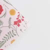 Бумага упаковочная крафтовая &laquo;Цветы&raquo;, 50 х 70 см