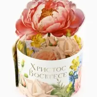 Форма ободок для кулича &laquo;Христос Воскресе!&raquo;, на Пасху, 25.7&times;9.7 см