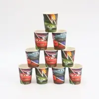 Стакан одноразовый 250 мл, набор 10 шт, Машинки