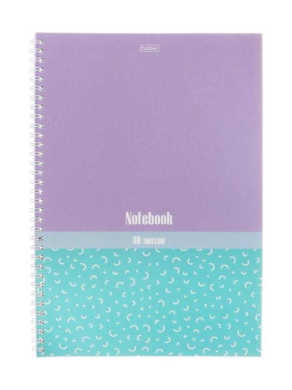 Тетрадь 80л кл на гребне "Скобочки", S-touch,перф на отрыв,цв срез,офсет 60-65г/м&sup2; 2В МИКС