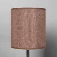 Лампа настольная BayerLux ЭКО "Кло" 1х40Вт Е27 кофе/хром 16х16х38см