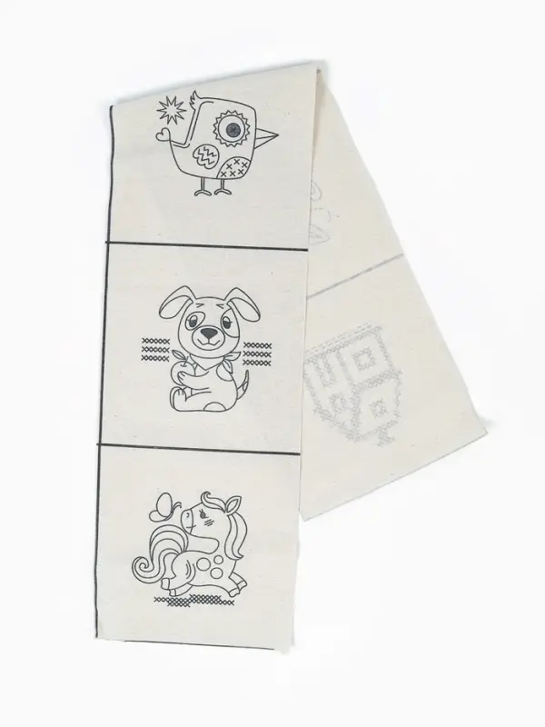 Набор для творчества. Вышивка на холсте "Первые стежки"