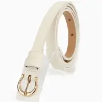 Ремень жен 02-01-01-01, Март2502, 1,3*0,3*110 см, без винта, пряж золото, 1 прокол,