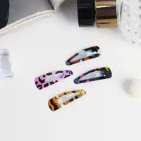 Невидимка для волос &laquo;Камилла&raquo;, набор 12 шт., принт пятна, 3 см, МИКС