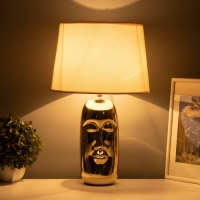 Настольная лампа с абажуром RISALUX &laquo;Рикардо&raquo;, Е27, 40 Вт, фигурное основание, 30&times;30&times;48 см