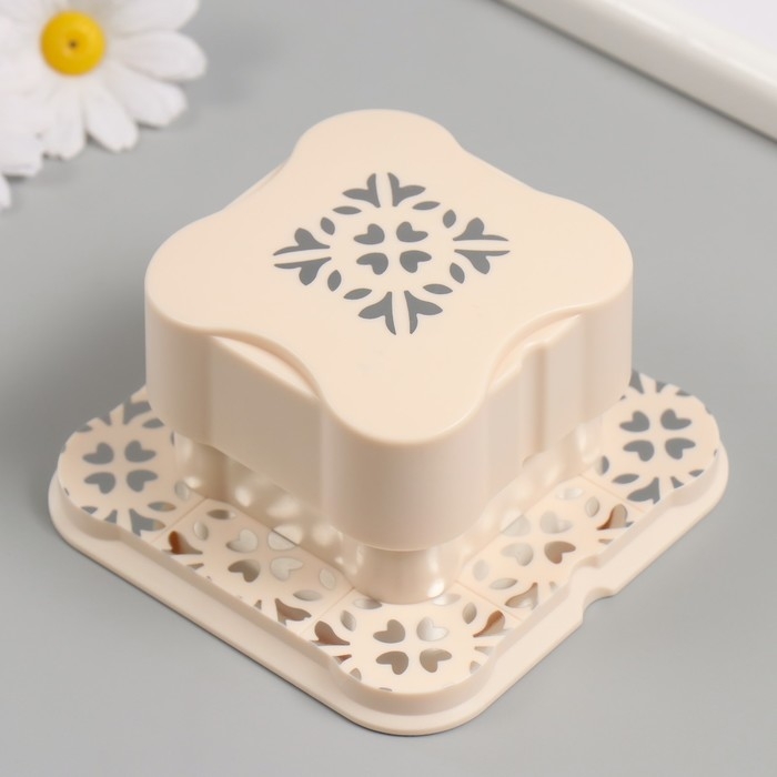 Дырокол фигурный рисунок 3,8х3,8 см "Колейдоскоп" 6.1х6,1х4,1 см