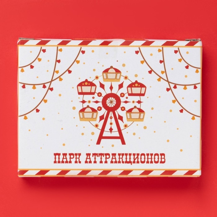 Новогодняя подставка под чайный пакетик Доляна &laquo;Парк аттракционов&raquo;, керамика, 12&times;9,5 см, цвет белый