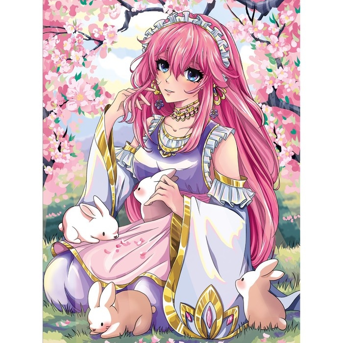 Алмазная мозаика с частичным заполнением на холсте &laquo;Нежная&raquo;, 30 х 40 см