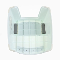 Подставка детская с прорезинеными ступеньками, 36х33х25см, цвет белый/серый