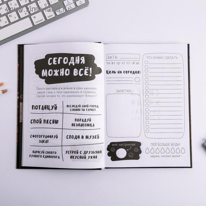 Ежедневник творческого человека А5, 120 листов &laquo;Извини, я занята&raquo;