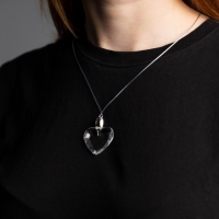 Светодиодный кулон &laquo;Сердце&raquo; 60 см, батарейки, свечение мульти (RGB)