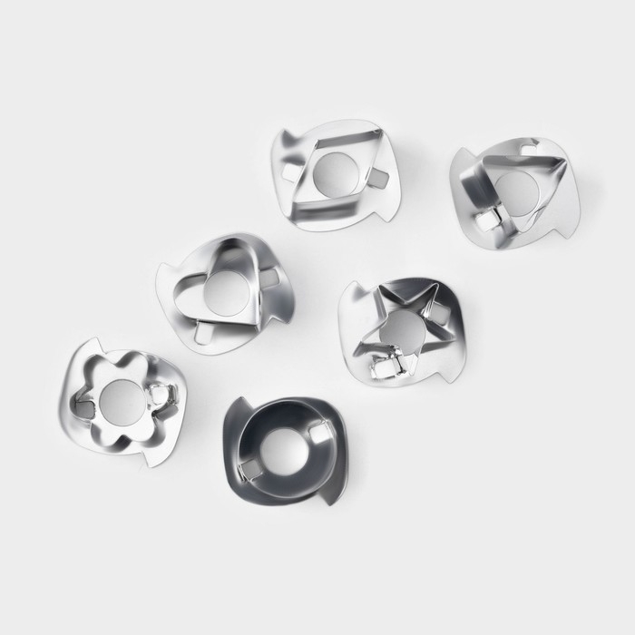 Форма для вырезания печенья с 5 сменными насадками