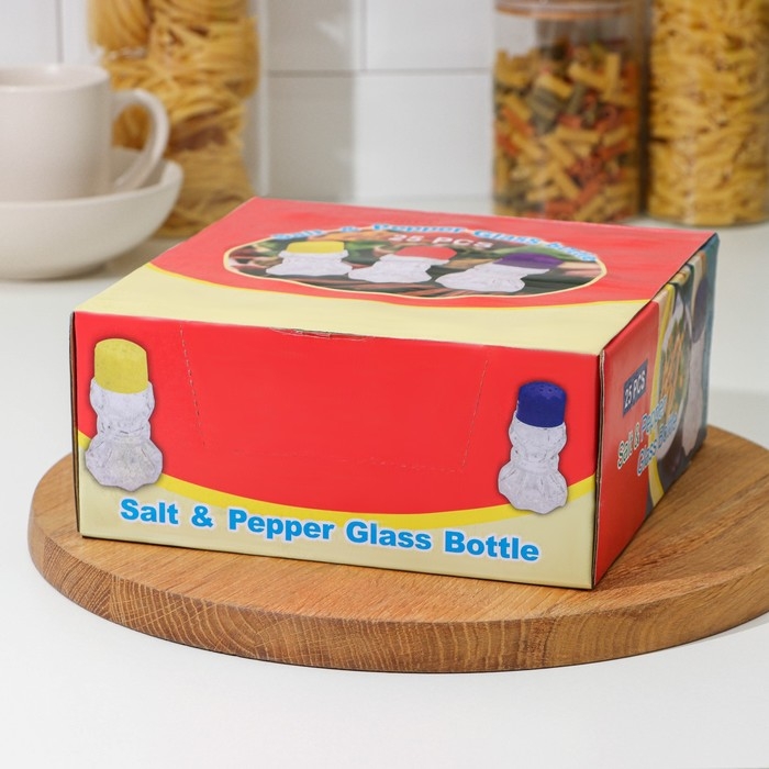 Набор для специй из стекла &laquo;Излом&raquo;, 50 мл, 5&times;9,5 см, 25 предметов