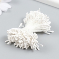 Тычинки для цветов "Белый" набор 360 шт длина 6 см