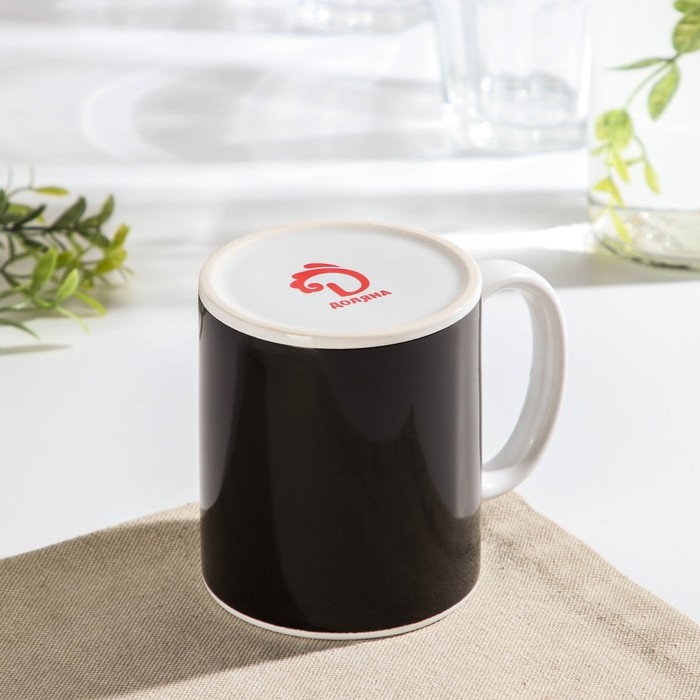 Кружка - хамелеон керамическая Доляна &laquo;С праздником весны тебя!&raquo;, 350 мл, цвет сиреневый