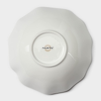 Салатник фарфоровый фигурный Magistro La Perle, 650 мл, d=17,5 см, цвет белый