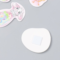 Наклейка картон 2 слоя "Пасхальные зайчики и цыплята" 17х12 см