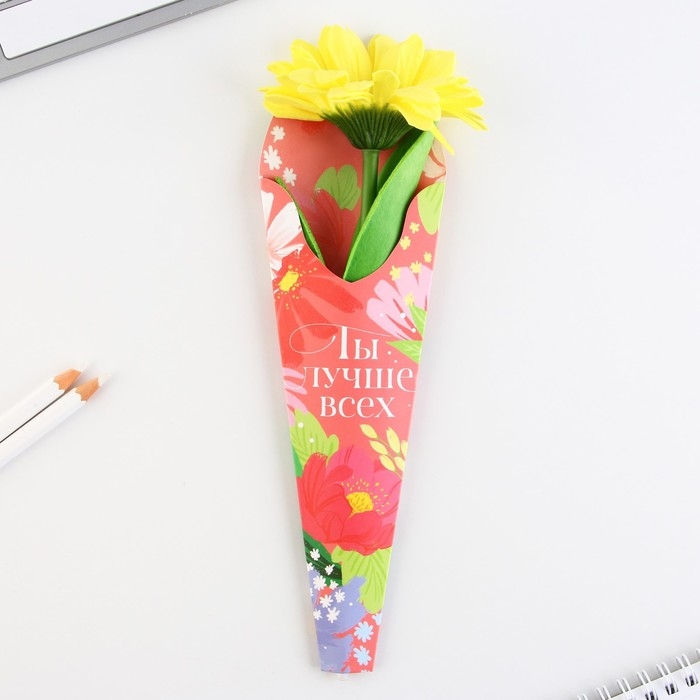 Ручка прикол шариковая синяя паста &laquo;Ты лучше всех&raquo; подарочная на 8 марта МИКС