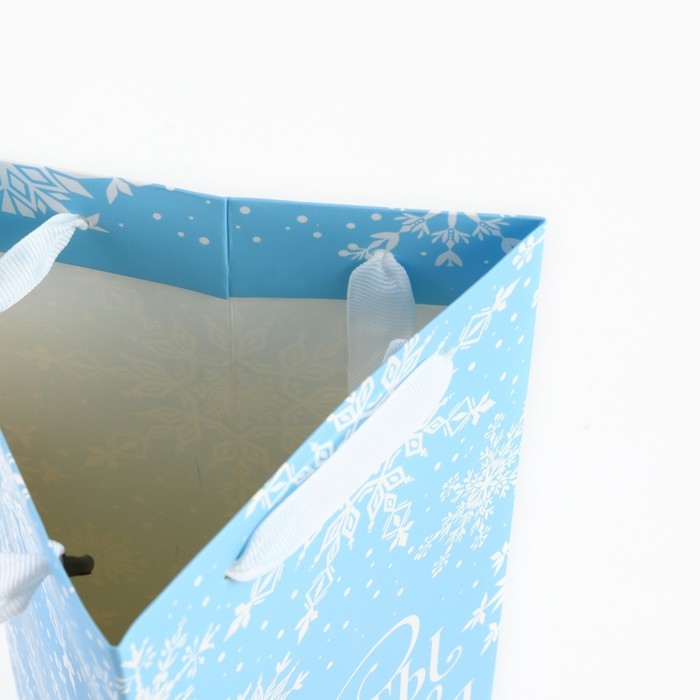 Пакет под бутылку, треугольный &laquo;Мечты&raquo;, 13 х 32 х 11.3 см, Новый год