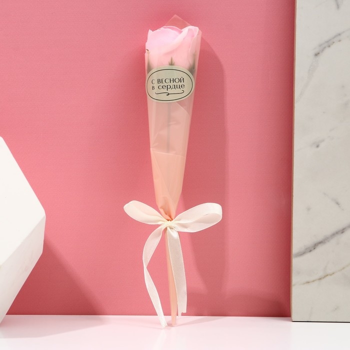 Мыло лепестковое &laquo;Весна в сердце&raquo;, 1 шт, аромат цветочный, ЧИСТОЕ СЧАСТЬЕ