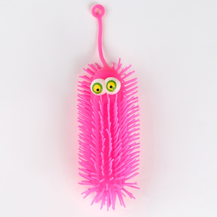 Мяч детский резиновый ёжка световой &laquo;Гусеничка&raquo;, цвета МИКС , в шоубоксе