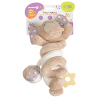 Растяжка - спираль с игрушками дуга на коляску / кроватку для малышей 0+ &laquo;Слоник Няша&raquo;, Крошка Я