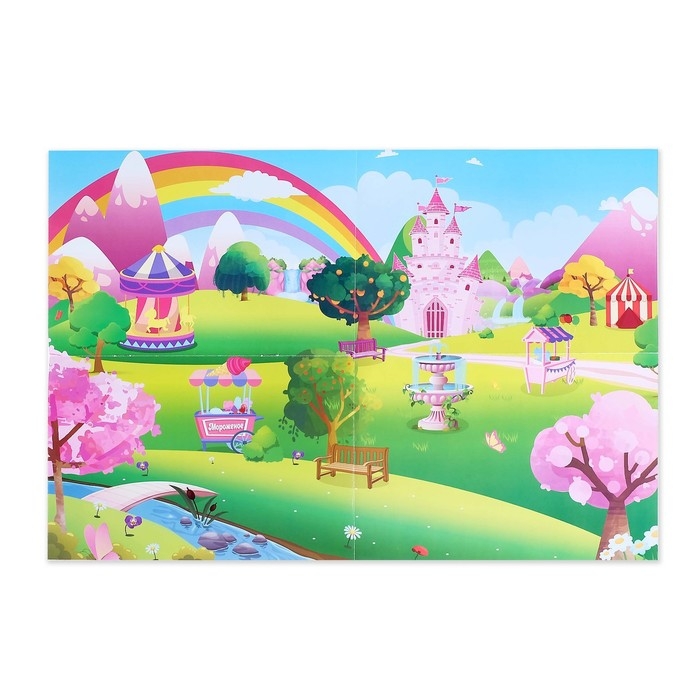 Активити книга &laquo;Волшебный мир пони&raquo;, 12 стр., с наклейками и игрушкой