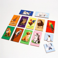 Пазл двойной &laquo;Животные&raquo; (головоломка), 12 пазлов, 24 детали