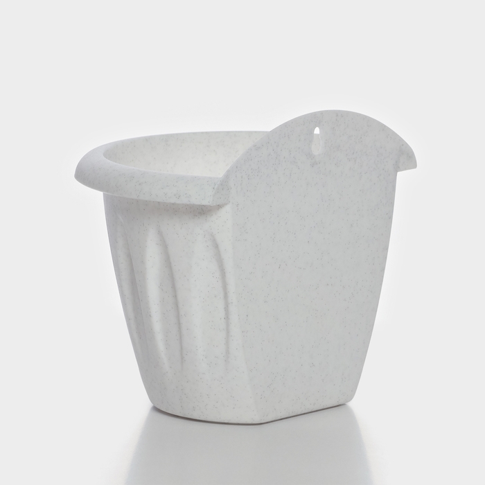 Кашпо настенное &laquo;Фелиция&raquo;, 1 л, d=16 см, цвет мраморный