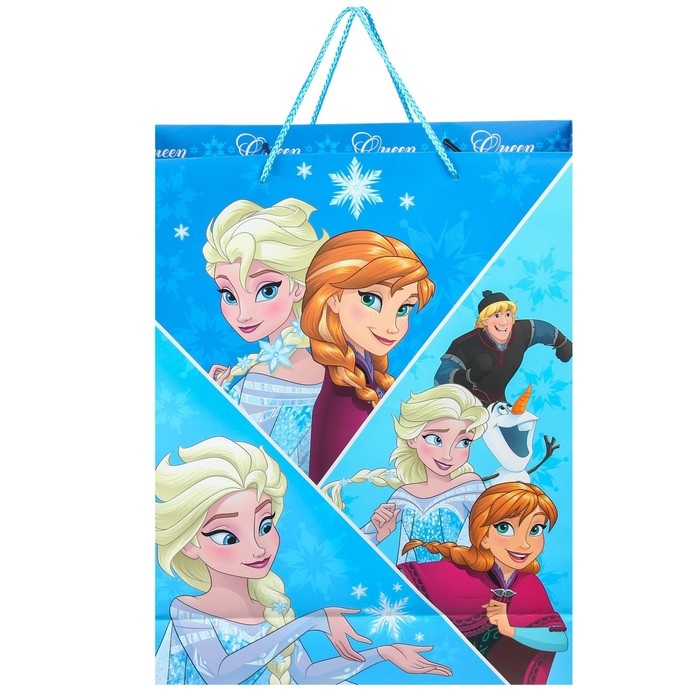 Пакет подарочный, 31х40х11.5 см, упаковка, Холодное сердце