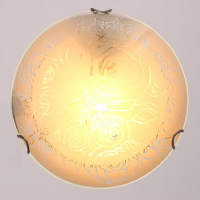 Светильник "Букет" моллир., 1х60Вт Е27, хром, d=25 см,  h=4,5 см