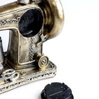 Часы настольные интерьерные, &laquo;Швейная машинка&raquo;, на батарейках, 23.5&times;10.5&times;20 см, d-5.5 см