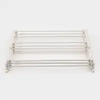 Сушилка для белья напольная LaDо́m, складная, раздвижная, металл, белая