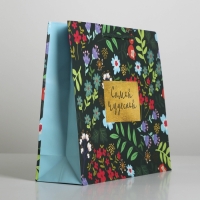 Пакет подарочный ламинированный, упаковка, &laquo;Present for you&raquo;, ML 25 х 21 х 8 см