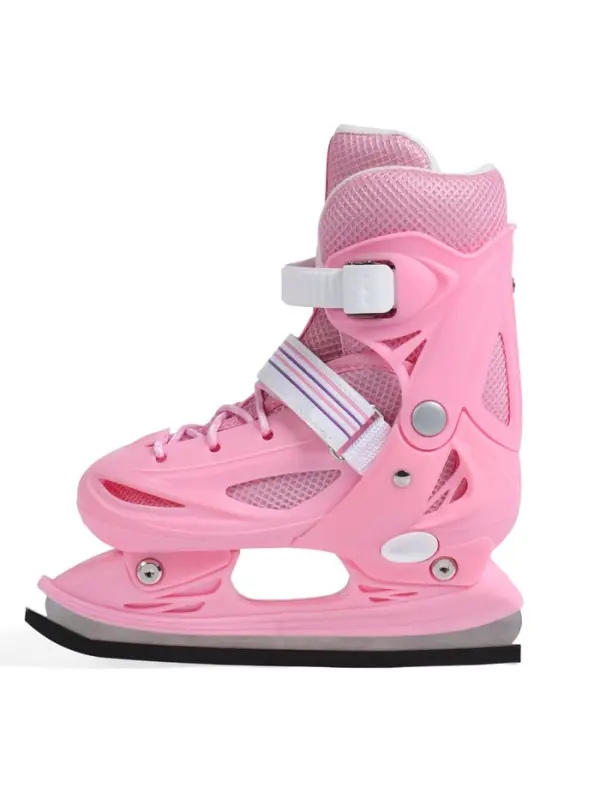 Коньки детские раздвижные BlackAqua, р. 30-33, для фитнеса, розовые