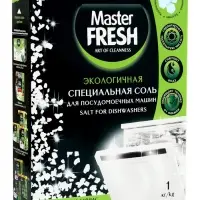 Соль для посудомоечных машин Master FRESH крупнокристаллическая, 1 кг
