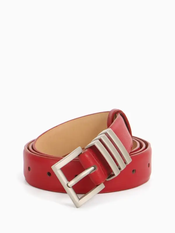 Ремень жен 05-01-02-01, Март2508, 2,8*0,3*110 см, без винта, пряж металл, 1 прокол,