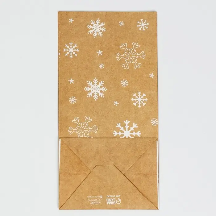 Пакет без ручек &laquo;С Новым годом! Радости и счастья!&raquo;, 10 х 19.5 х 7 см