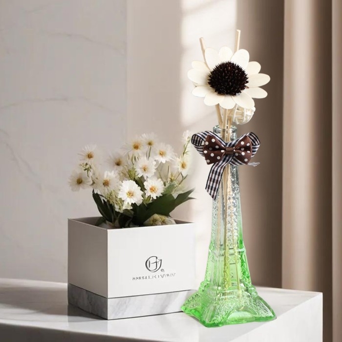 Набор подарочный "Париж" (диффузор и свечи) яблоко, "Богатство Аромата"