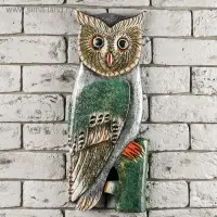 Настенное панно "Сова на ветке" 48х20х2,5 см