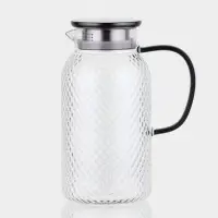 Кувшин "Богема.Соты", черная ручка/крышка-сито, 16х11х23 см